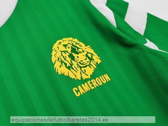 Nuevo 1ª Camiseta Camerún Retro 1990 Verde Baratas